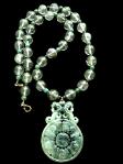 C4055alt green jade five bats, double phoenix, green rutilated quartz