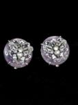 CE1622 Amethyst and silver butterfly earrings