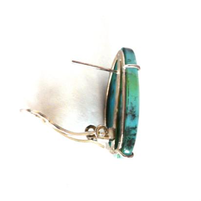 CE4394 4 Peruvian opal french clip earrings