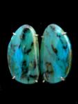 CE4394 alt Peruvian opal french clip earrings