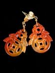 CE5004 alt carnelian double bird drop earrings