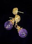 CE2951 alt amethyst drop earrings