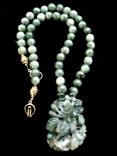 alt golden jade fo dogs, faceted citrine necklace