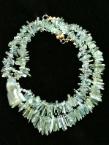 C2848 alt jade fish, natural aquamarine necklace