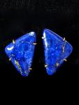 CE5038 alt Lapis lazuli French clip earrings